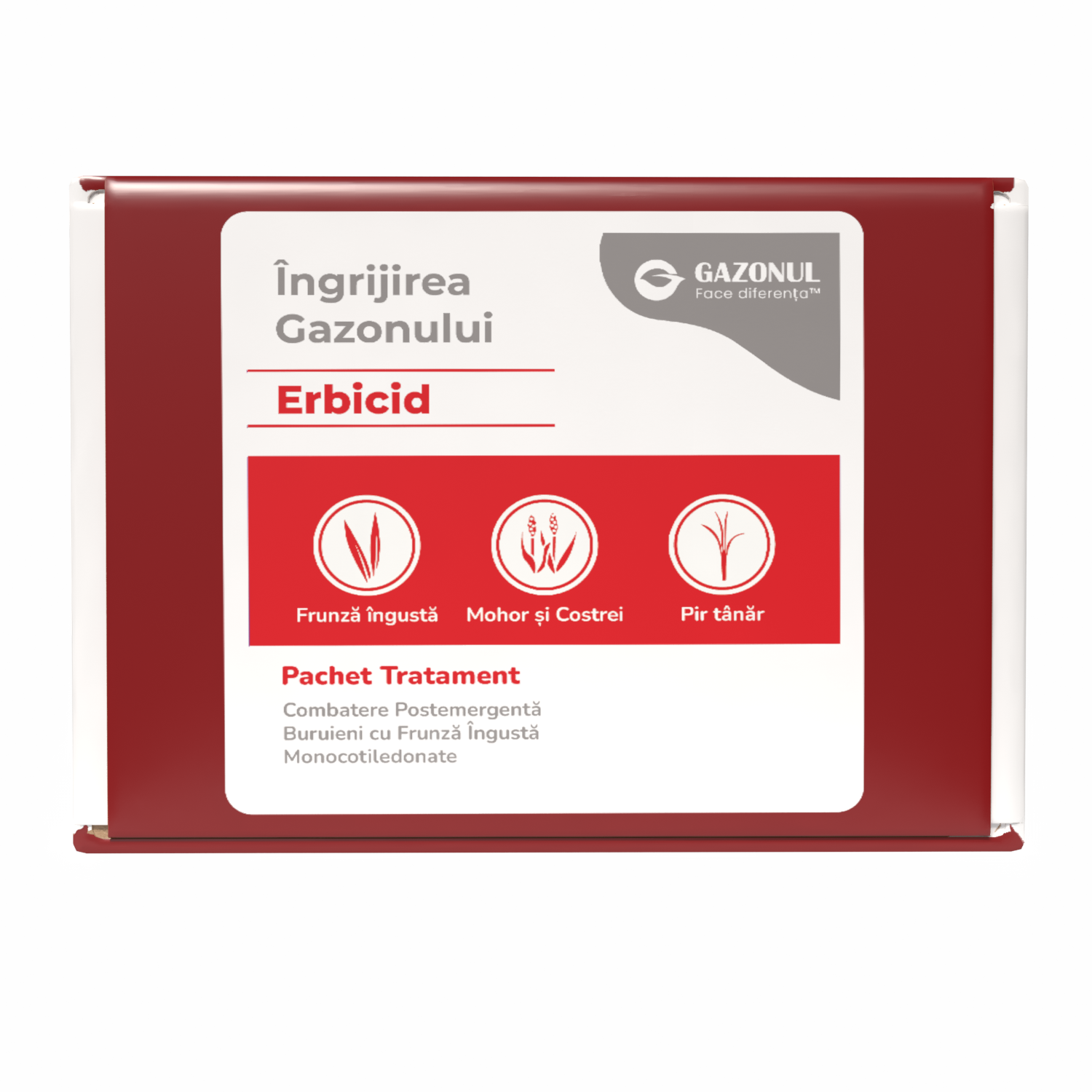 Pachet - Erbicid Selectiv Gazon – Combatere Postemergentă Buruieni cu Frunză Îngustă