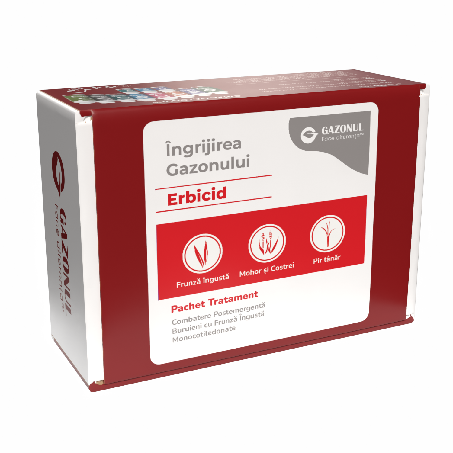 Pachet - Erbicid Selectiv Gazon – Combatere Postemergentă Buruieni cu Frunză Îngustă