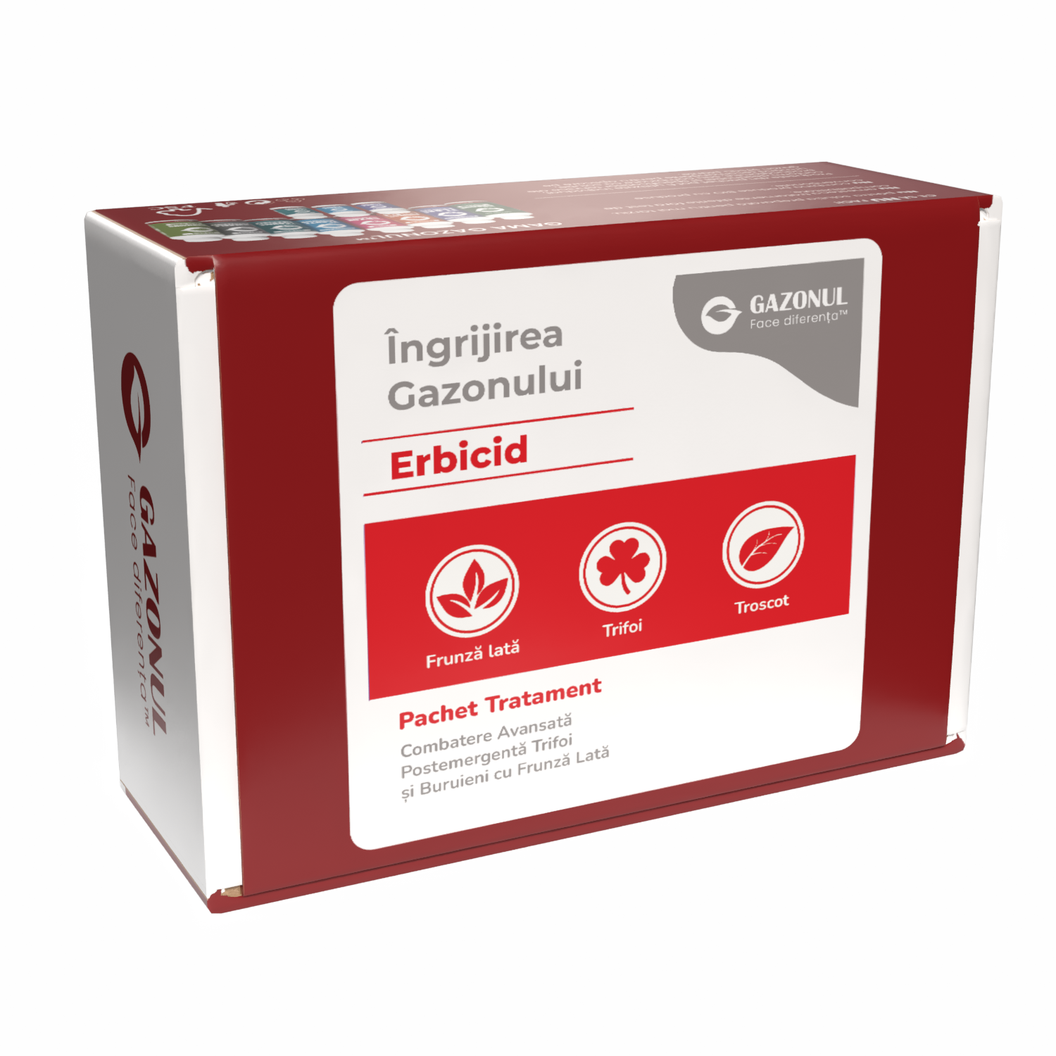 Pachet - Erbicid Selectiv Gazon – Combatere Avansată Postemergentă Trifoi și Buruieni cu Frunză Lată