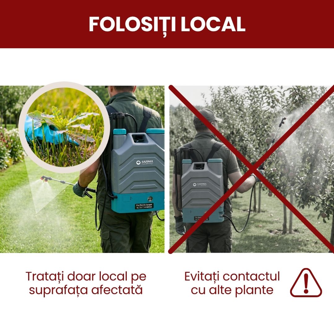 Pachet - Erbicid Selectiv Gazon – Combatere Postemergentă Buruieni cu Frunză Lată Dicotiledonate