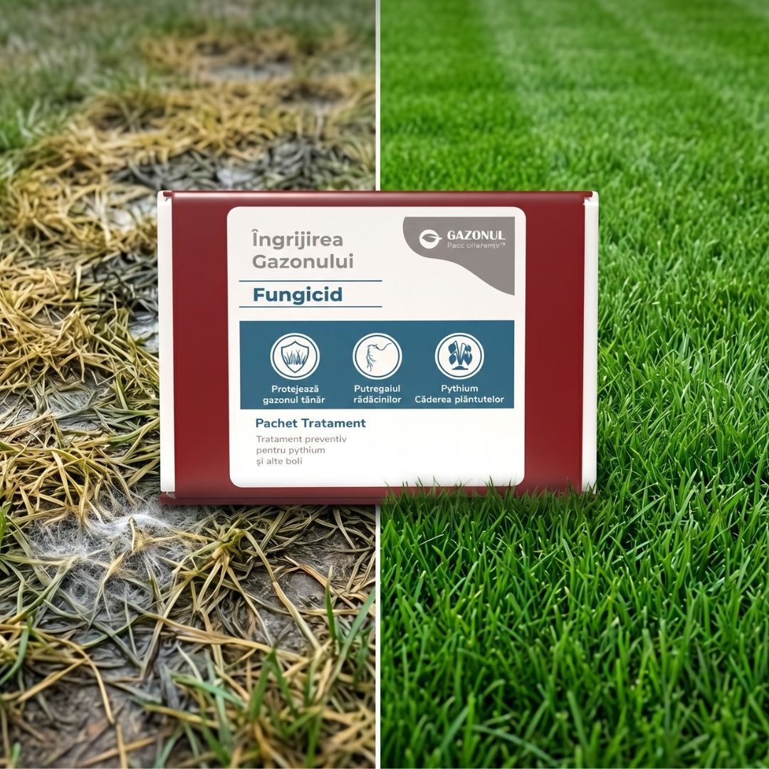 Pachet - Fungicid la însămânțare gazon – Tratament preventiv pentru Pythium și alte boli