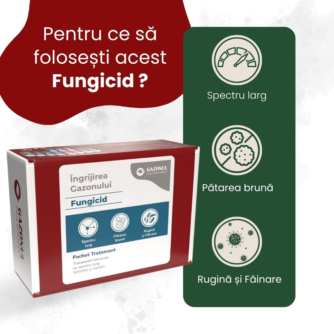 Pachet - Fungicid pentru Gazon – Tratament Universal cu Spectru Larg, Sistemic și Curativ