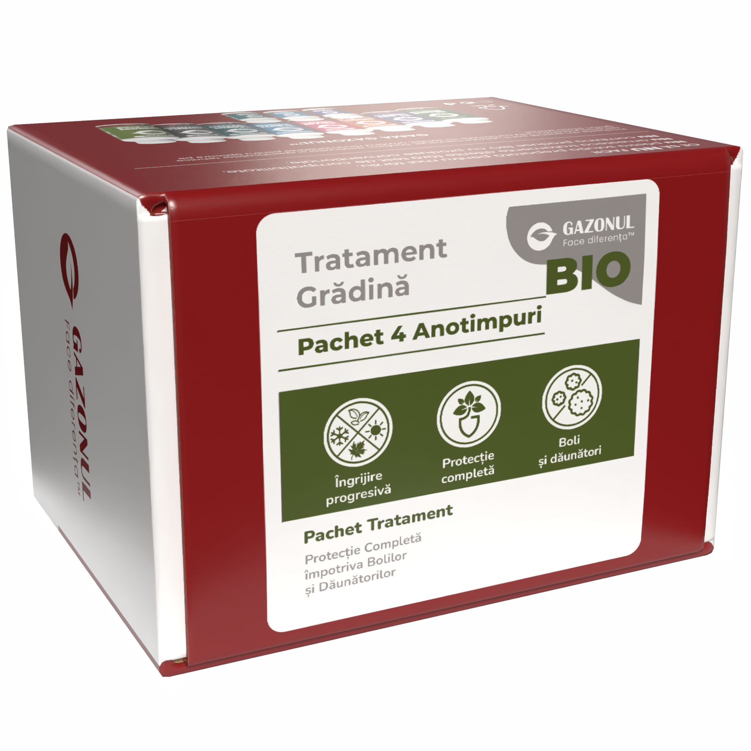Pachet Tratament Grădină BIO 4 Anotimpuri  – Îngrijire și Protecție împotriva Dăunătorilor și Bolilor