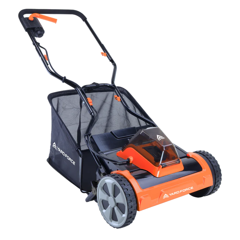 Mașină de tuns gazon / iarba Yard Force LM C38A cu tambur și acumulator, 20 V, 38 cm