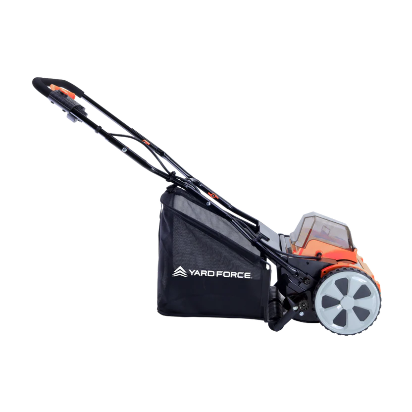 Mașină de tuns gazon / iarba Yard Force LM C38A cu tambur și acumulator, 20 V, 38 cm