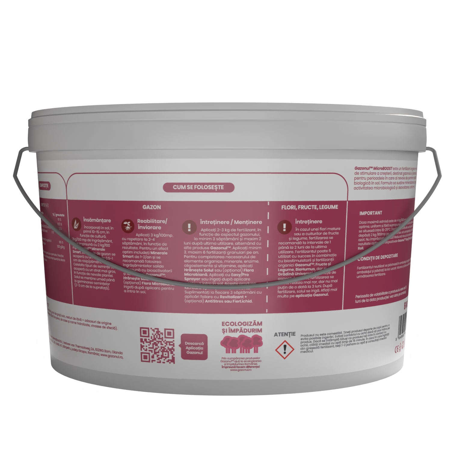 Îngrășământ MicroBoost microgranulat cu azot organic pentru creștere