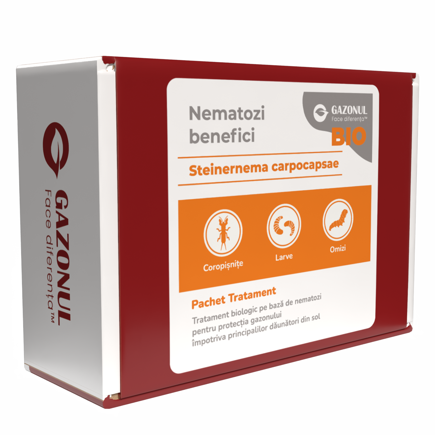 Nematozi benefici Steinernema carpocapsae pentru coropișnițe, larve și alți dăunători