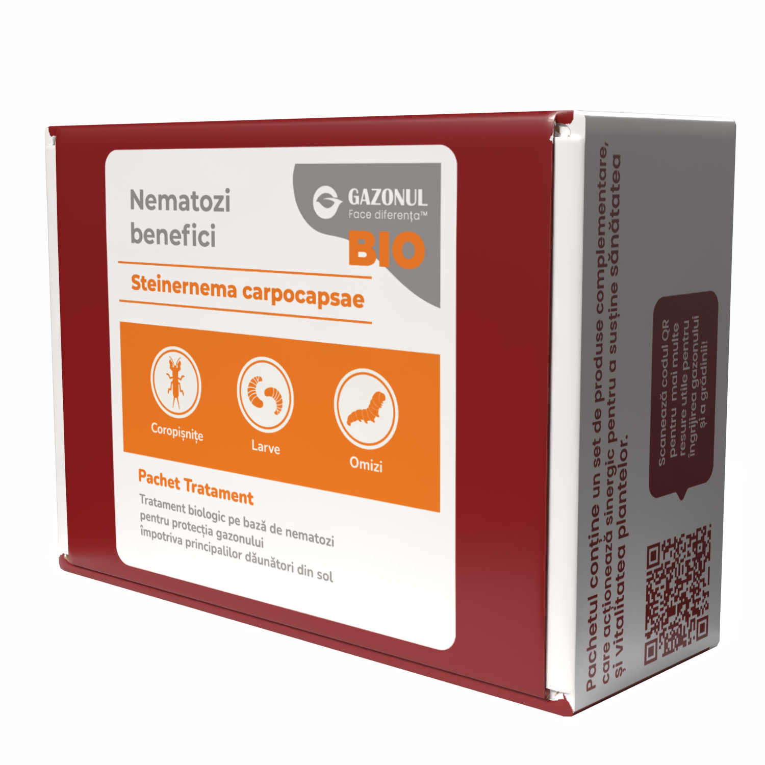 Nematozi benefici Steinernema carpocapsae pentru coropișnițe, larve și alți dăunători