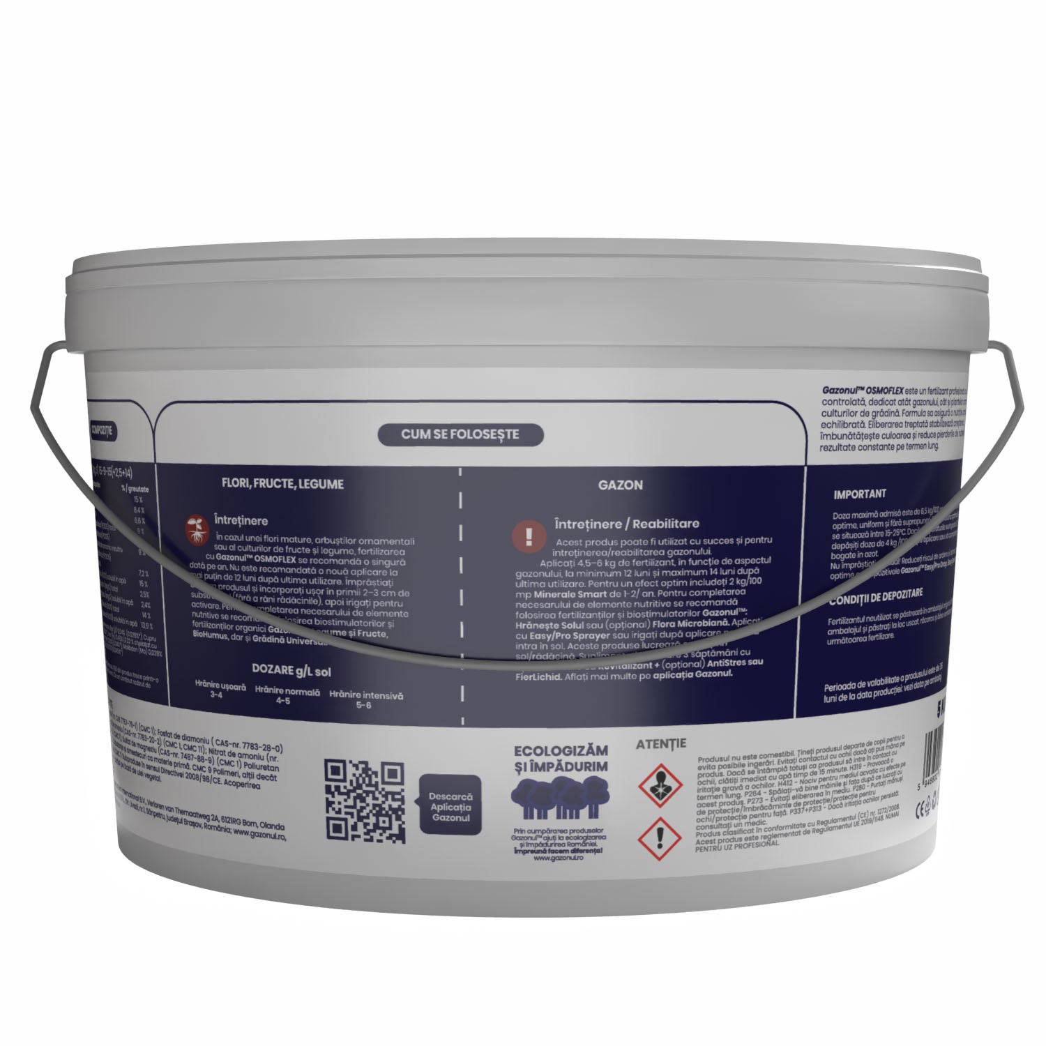 Îngrășământ OsmoFlex cu eliberare controlată pentru flori, legume și fructe