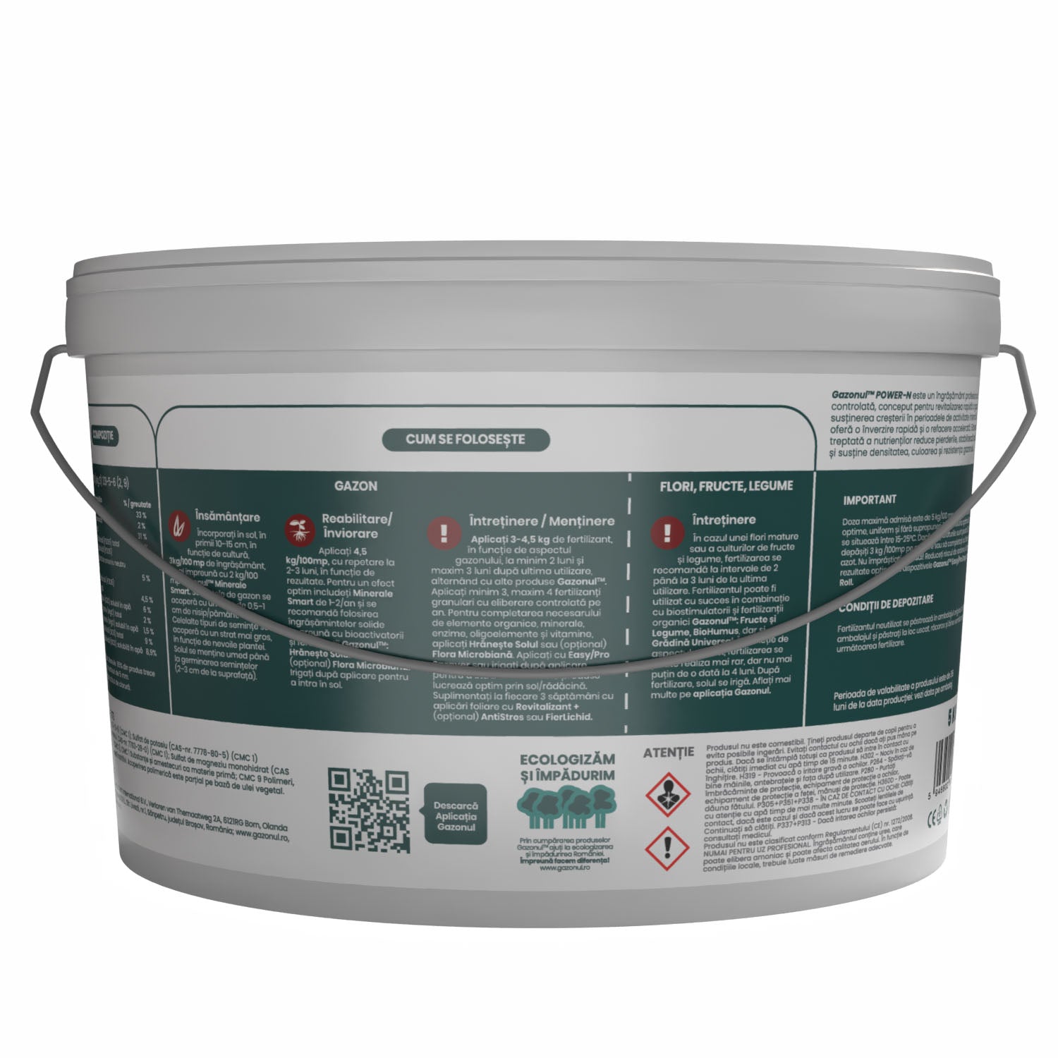 Îngrășământ Power-N cu eliberare controlată pentru înverzire rapidă și regenerare