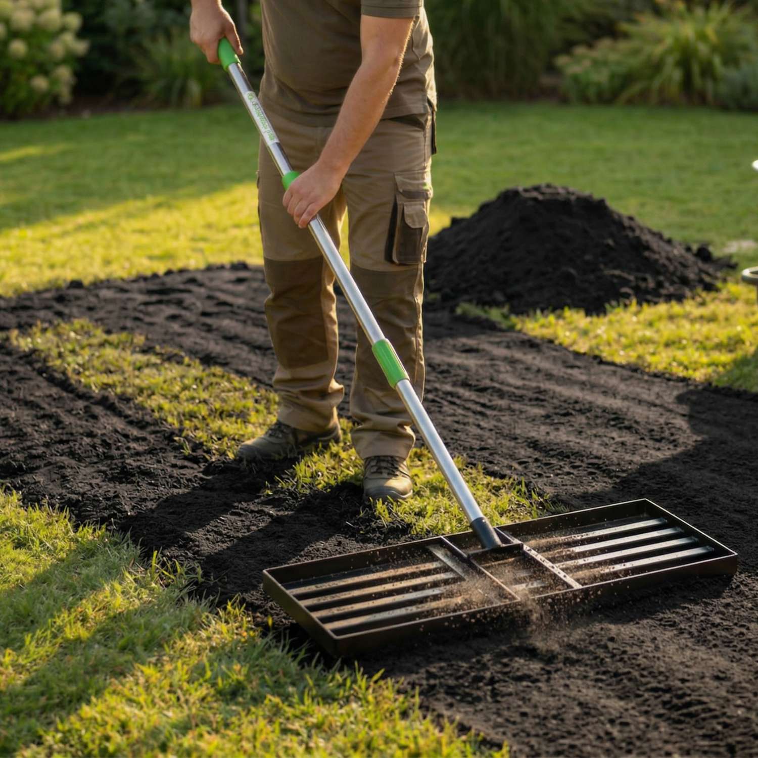 Nivelator Gazon Easy Level / XL, fabricat din oțel carbon