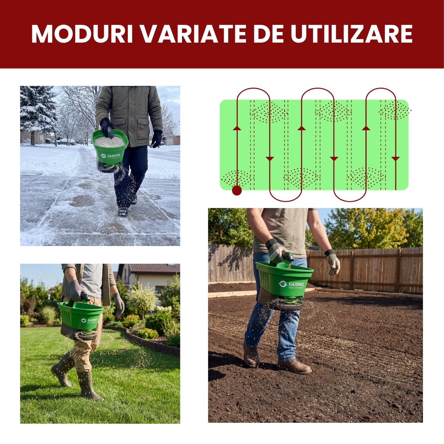 Distribuitor electric Pro Drop – 3 L pentru semințe și îngrășăminte