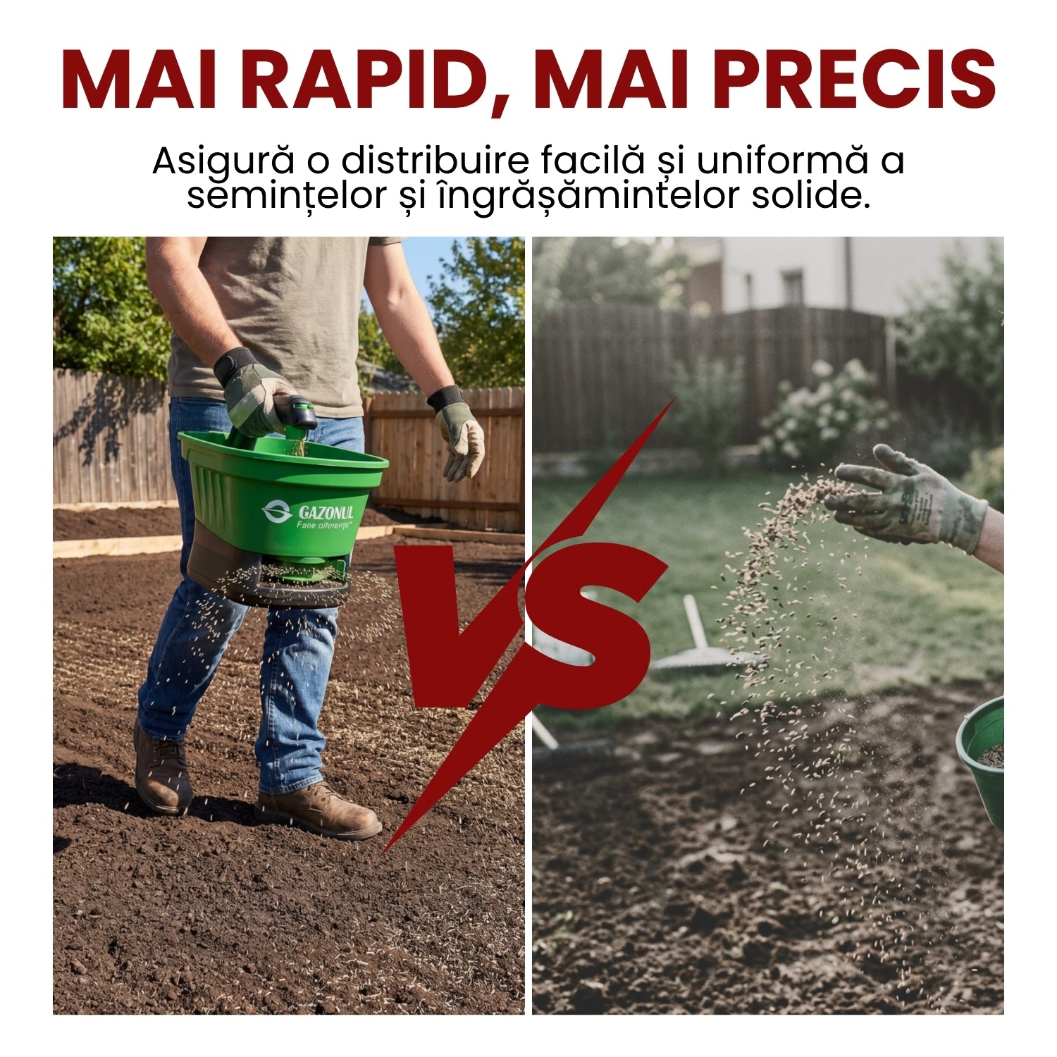 Distribuitor electric Pro Drop – 3 L pentru semințe și îngrășăminte