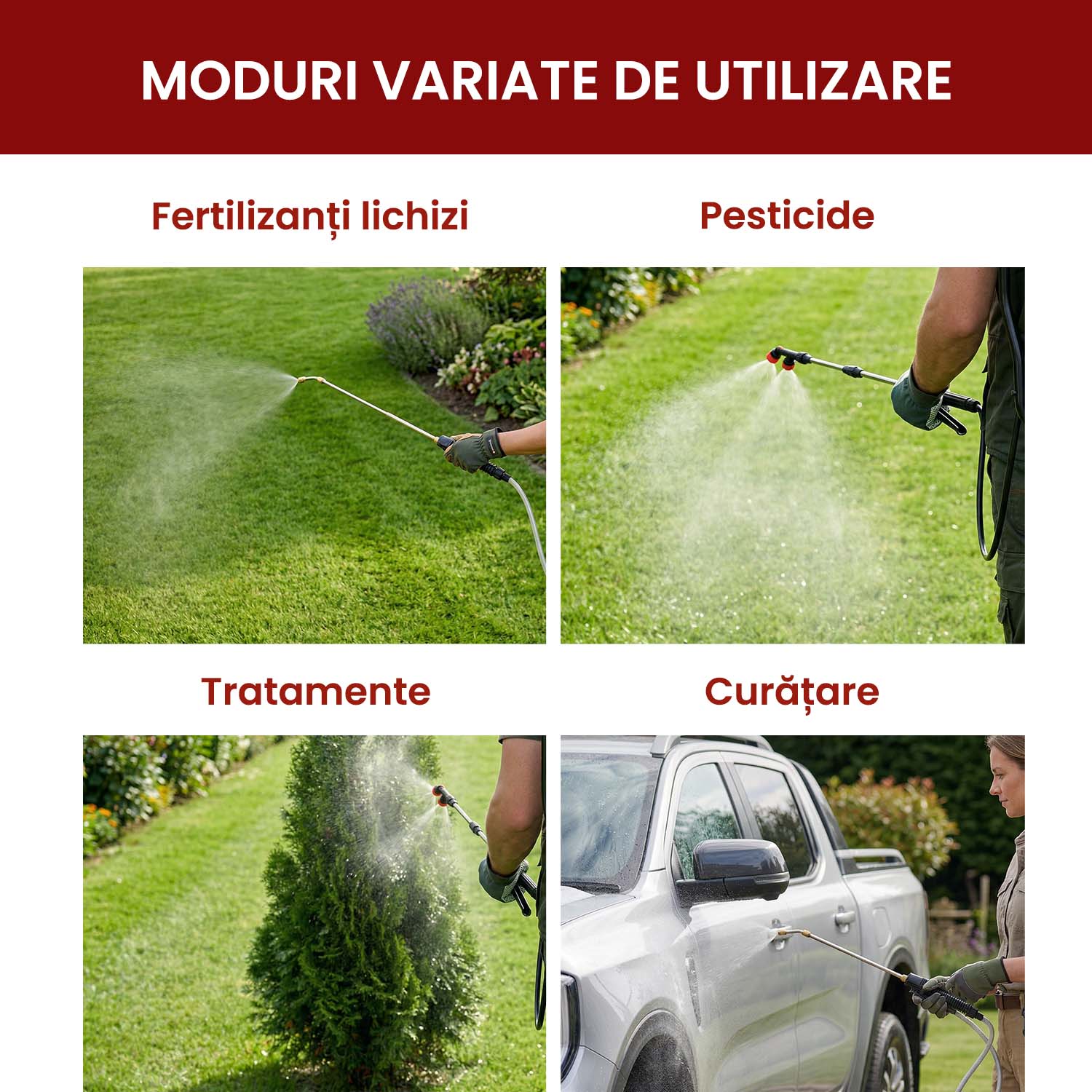 Pulverizator PRO Electric Sprayer, tip pompă portabilă pentru grădină, 5 L