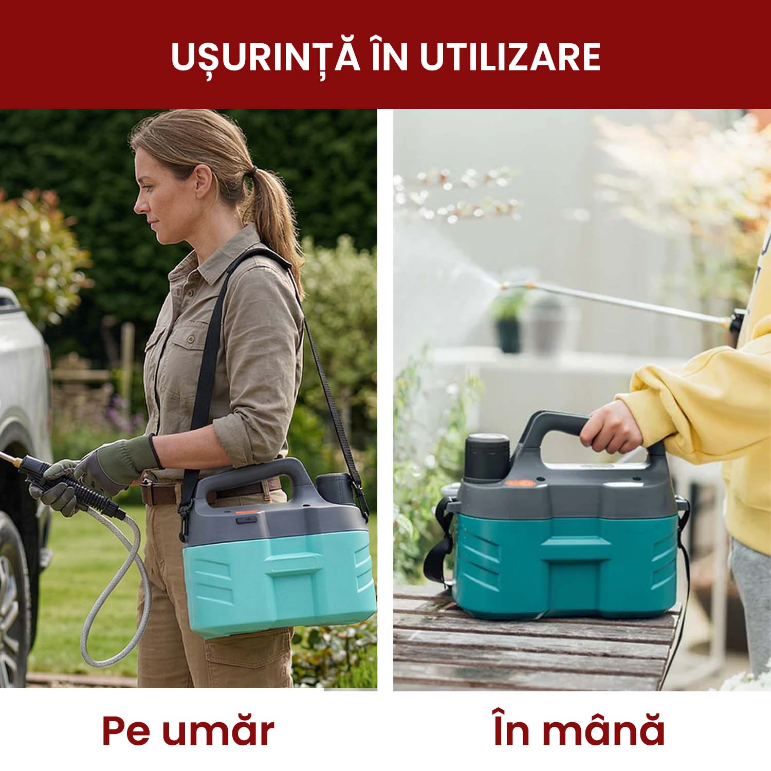 Pulverizator PRO Electric Sprayer, tip pompă portabilă pentru grădină, 5 L