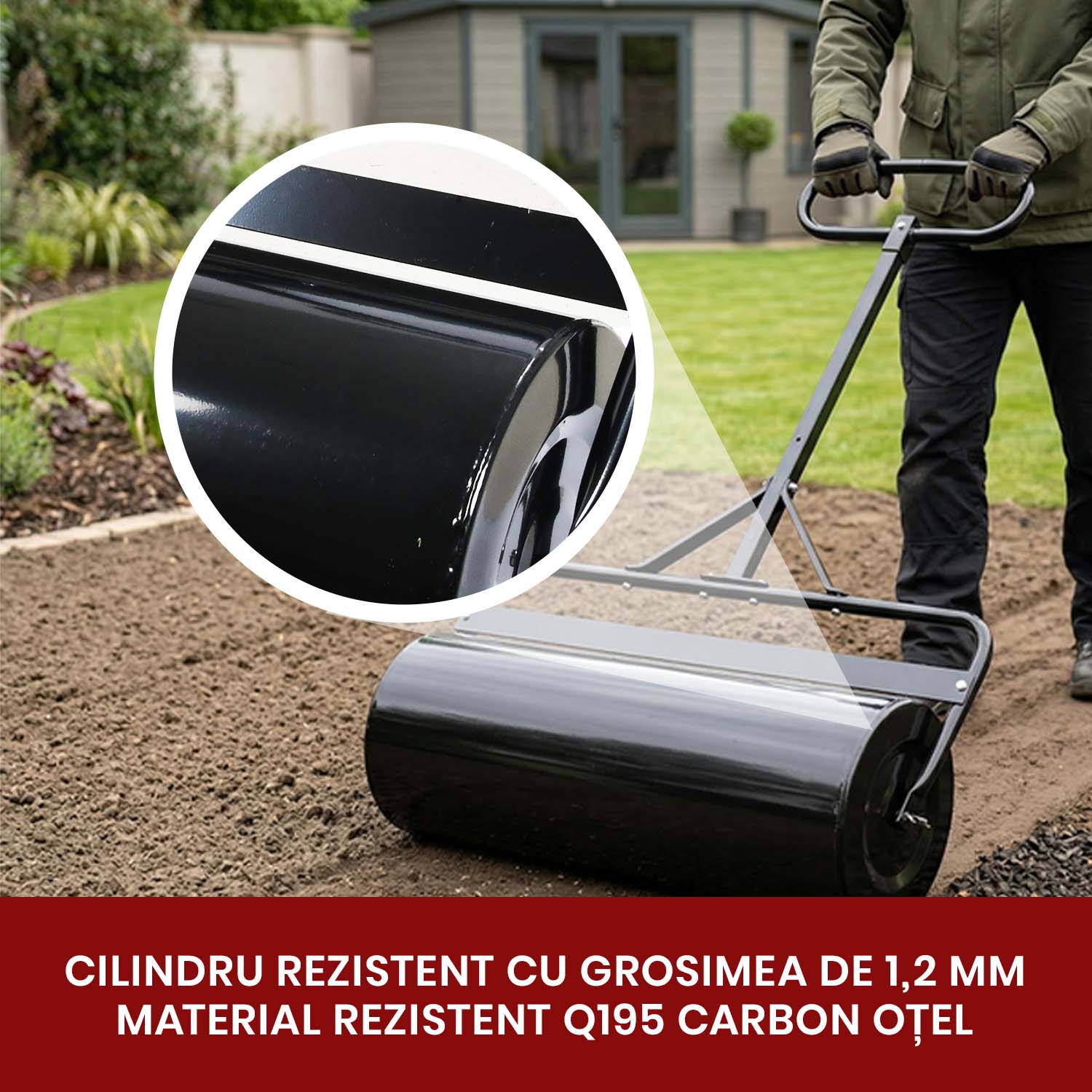 Tăvălug pentru nivelare și tasare gazon PRO Compact
